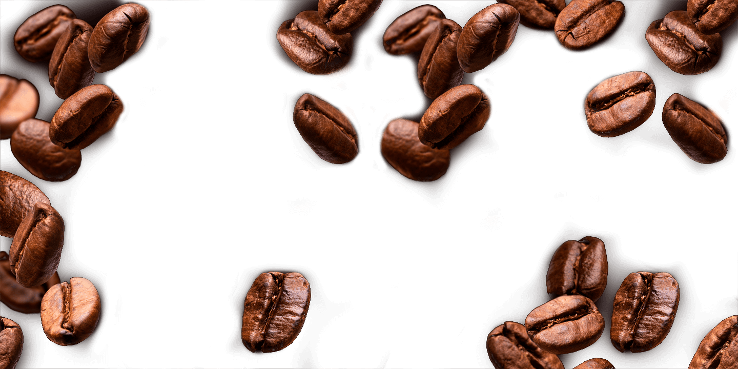 A top down view of whole coffee beans. Coffee available 24/7! Whether hot or cold, if you're asking for a coffee near me 7-Eleven has you covered.