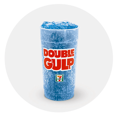 Blue 64-ounce Double Gulp® drink