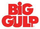 The red and white Big Gulp logo